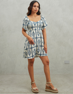 Vestido Lisi Azul Print