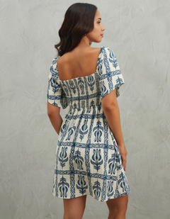 Vestido Lisi Azul Print
