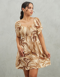 Vestido Lisi Marrón Print