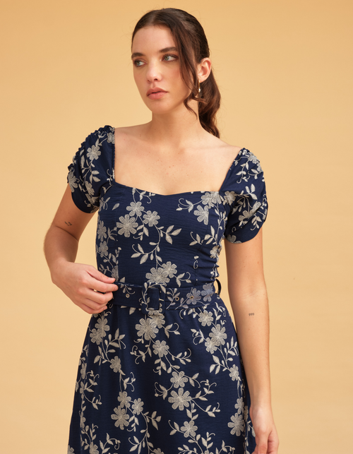 Vestido Mallorca Azul Print