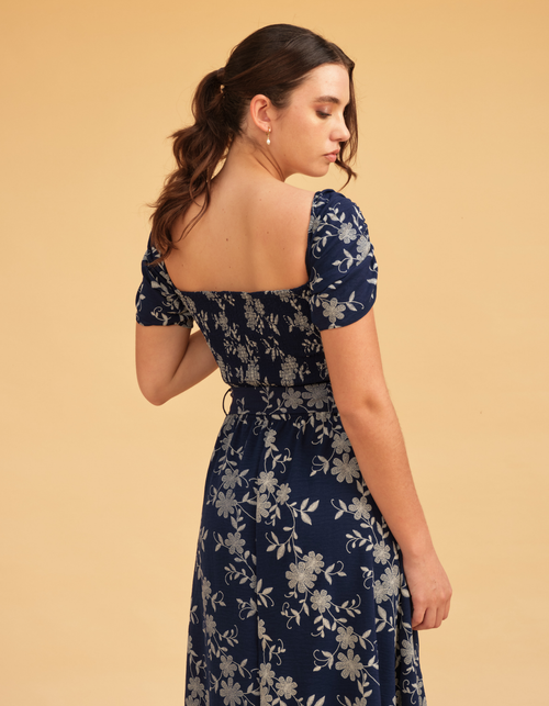 Vestido Mallorca Azul Print