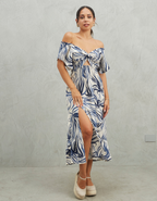 Vestido Marcela Azul Print